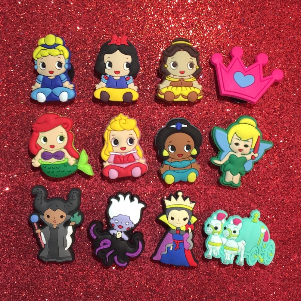 ♡♡ Set of 12pcs Baby Princess Shoe Charms